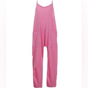 NWT Chelsea & Violet Pink Cotton Jumpsuit L(14) Firm Price